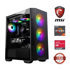 Gamer Ryzen 7 5700G 16GB 1TB SSD 1TB HDD RX5700 XT NoOs cena un informācija | Stacionārie datori | 220.lv