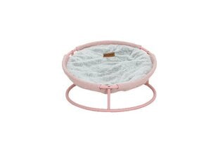 Лежак для животных Misoko, 45x45x22 см, розовый/серый цвет цена и информация | Лежаки, домики | 220.lv