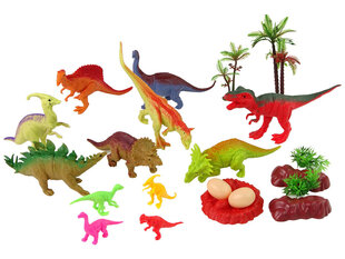 Набор фигурок динозавров с аксессуарами, 21 шт. цена и информация | Конструктор автомобилей игрушки для мальчиков | 220.lv
