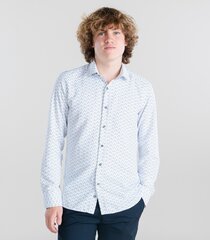 Мужская рубашка Espada 864001 01, белый/черный 864001*01-XL цена и информация | Мужские рубашки | 220.lv