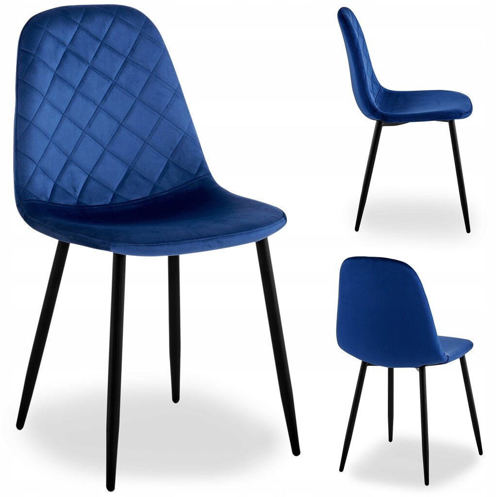 Virtuves krēsls eHokery, 43x52x83 cm, zils cena un informācija | Virtuves un ēdamistabas krēsli | 220.lv