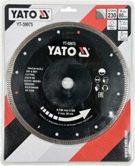 Алмазный шлифовальный круг Yato, 230 мм цена и информация | Шлифовальные машины | 220.lv