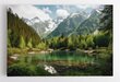 Glezna Kalnu ainava mežā ar smaragda ezeru cena un informācija | Gleznas | 220.lv