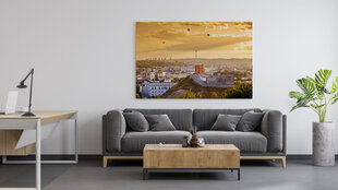 100x150см Золотая панорама Вильнюса цена и информация | Картины | 220.lv