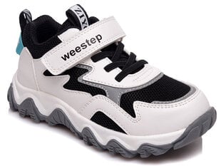 Спортивная обувь для мальчиков Weestep, белые/черные цена и информация | Детская спортивная обувь | 220.lv