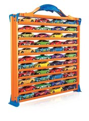 Automašīnu uzglabāšanas futrālis Intek Hot Wheels Rack N Track HWCC9 cena un informācija | Rotaļlietas zēniem | 220.lv