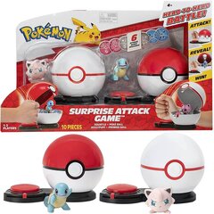 Spēle Pokemon uzbrukums ar pārsteigumu Squirtle Jigglypuff Game cena un informācija | Rotaļlietas zēniem | 220.lv