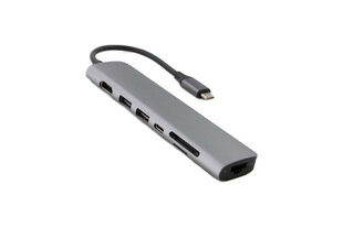 Адаптер Epico Hub Type-C For MacBook - Space gray цена и информация | Адаптеры и USB разветвители | 220.lv