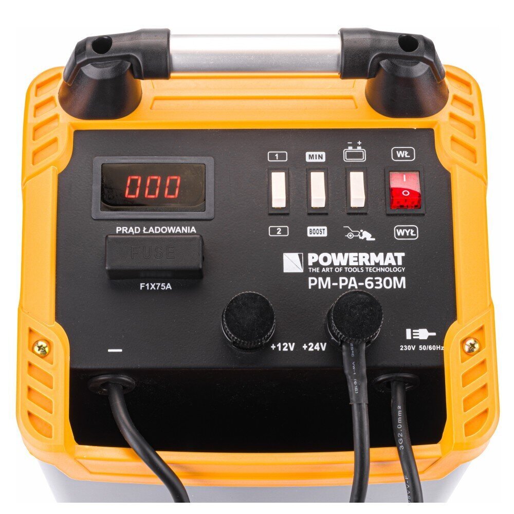Auto akumulatoru lādētājs un starteris 600A Powermat cena un informācija | Akumulatoru lādētāji | 220.lv