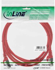 InLine 72502R, RJ45 CAT5e F/UTP, 2 м цена и информация | Кабели и провода | 220.lv