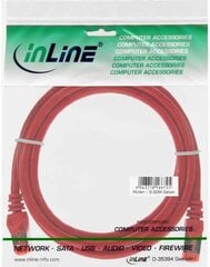 InLine 76422R, RJ45 CAT6 S/FTP, 25 см цена и информация | Кабели и провода | 220.lv