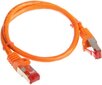 InLine 76450O, RJ45 CAT6 S/FTP, 50 cm cena un informācija | Kabeļi un vadi | 220.lv