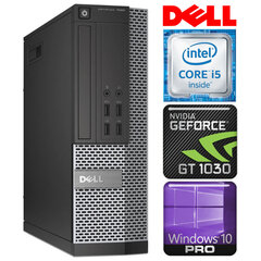 DELL 7020 SFF i5-4570 4GB 120SSD GT1030 2GB DVD WIN10PRO/W7P cena un informācija | Stacionārie datori | 220.lv