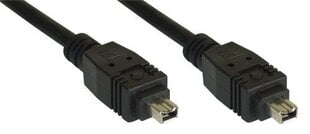 InLine, Firewire/DV, IEEE1394, 400Mbps, 3,0 m цена и информация | Кабели и провода | 220.lv
