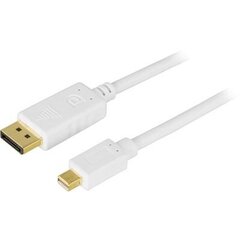 Deltaco, DisplayPort - Mini DisplayPort, 1 m cena un informācija | Kabeļi un vadi | 220.lv