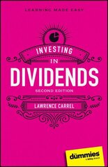 Investing In Dividends For Dummies 2nd edition цена и информация | Книги по экономике | 220.lv