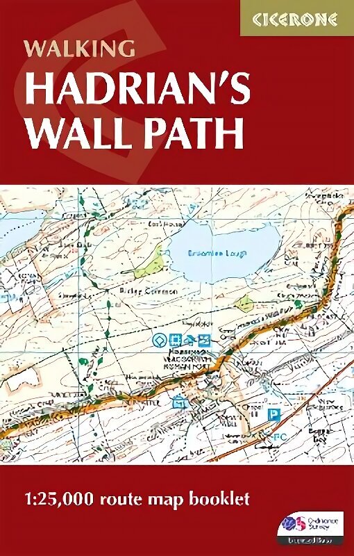 Hadrian's Wall Path Map Booklet: 1:25,000 OS Route Mapping 2nd Revised edition цена и информация | Ceļojumu apraksti, ceļveži | 220.lv
