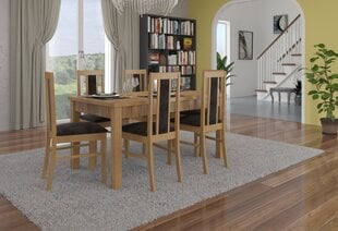Обеденный комплект ADRK Furniture Rodos 52, коричневый/серый цвет цена и информация | Комплекты мебели для столовой | 220.lv
