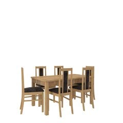Обеденный комплект ADRK Furniture Rodos 52, коричневый/серый цвет цена и информация | Комплекты мебели для столовой | 220.lv