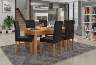 Комплект кухонной мебели ADRK Furniture Rodos 56, коричневый/серый цвет цена и информация | Комплекты мебели для столовой | 220.lv