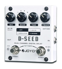 Цифровая гитарная педаль Joyo D-Seed Dual Channel Digital Delay цена и информация | Принадлежности для музыкальных инструментов | 220.lv