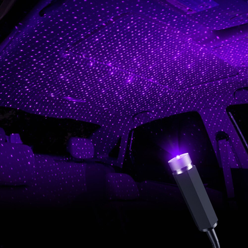 Rgb led auto salona apgaismojums, violets цена и информация | Auto piederumi | 220.lv