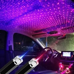 Rgb led auto salona apgaismojums, violets cena un informācija | Auto piederumi | 220.lv