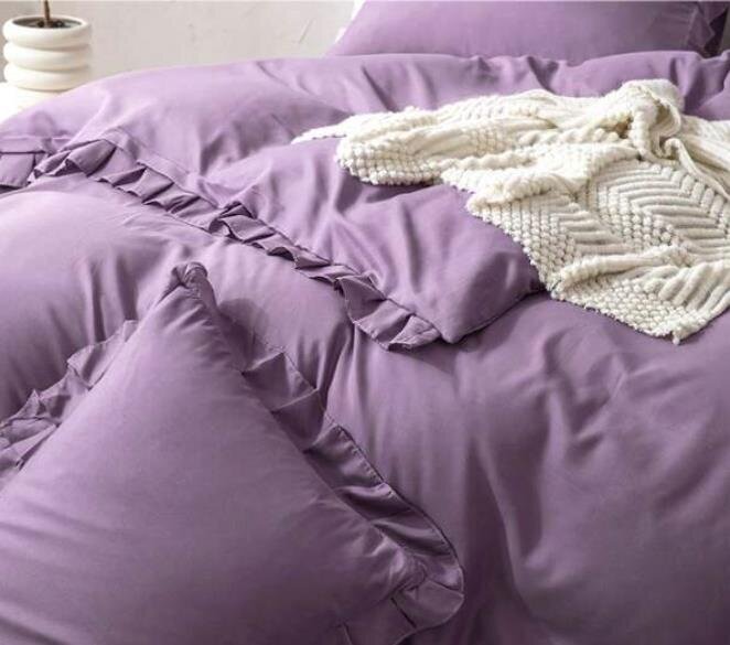 Ruffle Decor gultas veļas komplekts (200x230 cm), 3 daļas cena un informācija | Gultas veļas komplekti | 220.lv