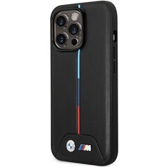 Etui BMW BMHMP13X22PVTK iPhone 13 Pro Max 6.7" czarny|black Quilted Tricolor MagSafe цена и информация | Чехлы для телефонов | 220.lv