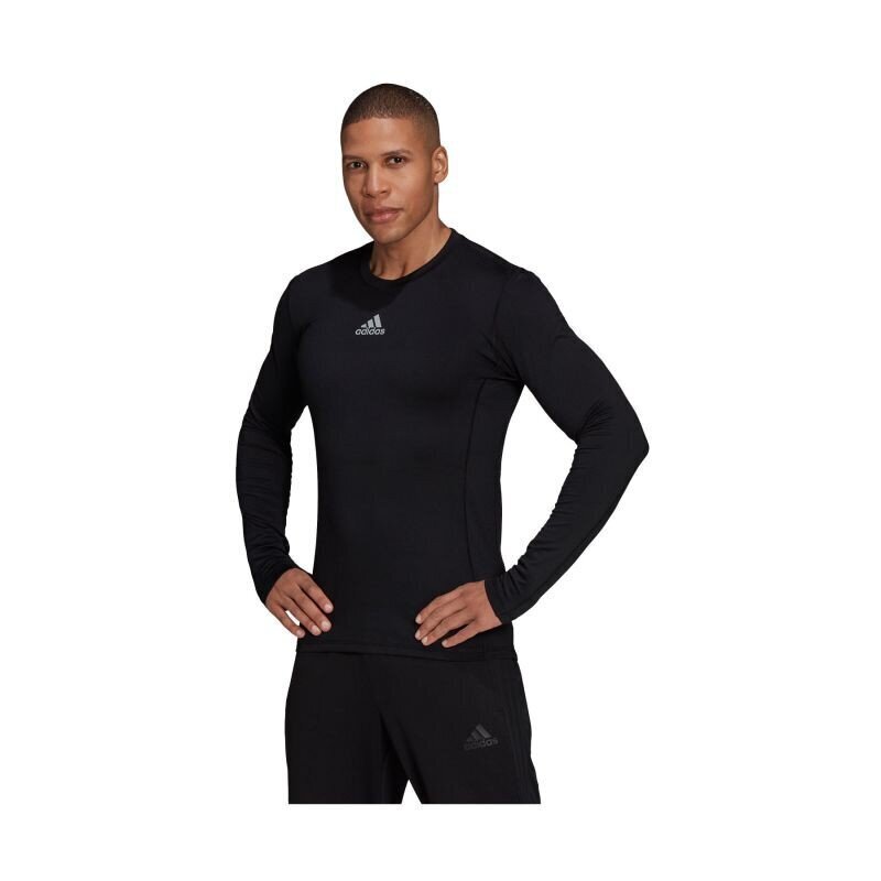 Adidas termo T-krekls vīriešiem TechFit Warm M H23120, melns cena un informācija | Vīriešu termoveļa | 220.lv