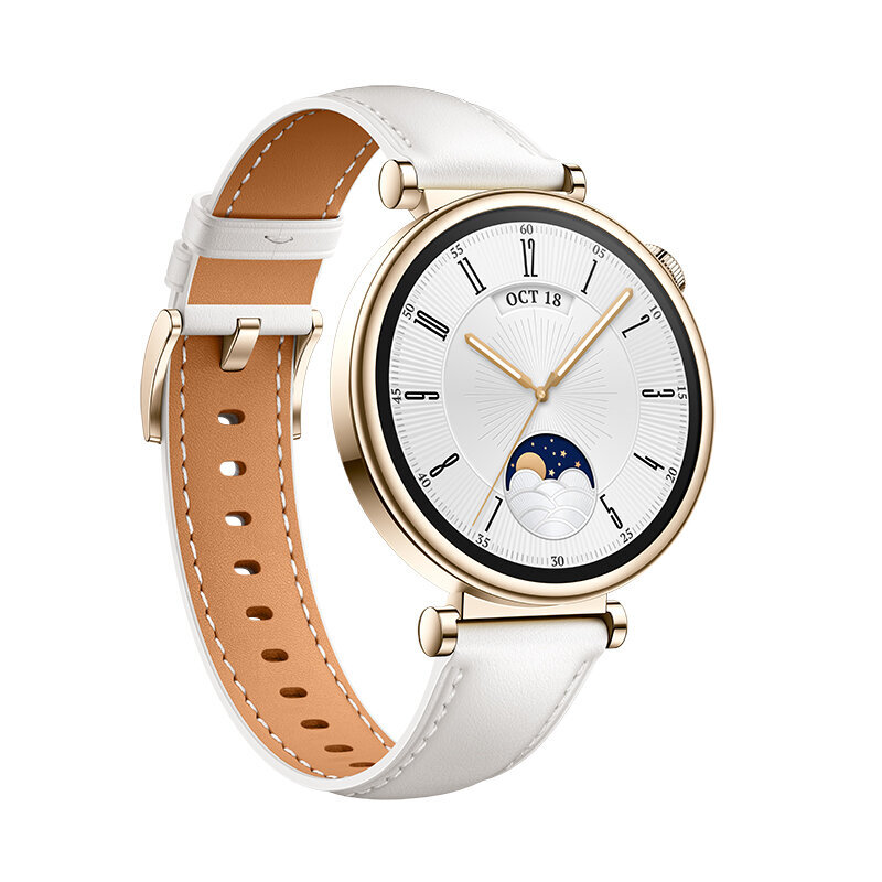 Huawei Watch GT 4 41mm White Leather 55020BJB цена и информация | Viedpulksteņi (smartwatch) | 220.lv