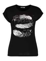 Женская футболка Hailys TONJA TS*01 4067218740940, черная цена и информация | Женские футболки | 220.lv