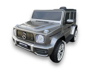 Bērnu elektroauto Mercedes G63 12v ar mūzikas moduli, pelēks lakots cena un informācija | Bērnu elektroauto | 220.lv