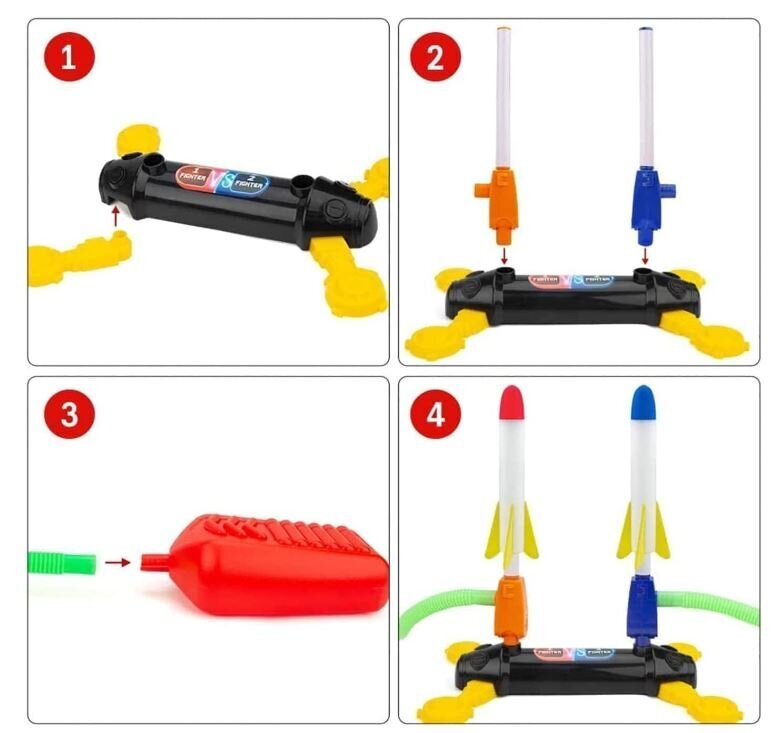 Spēle Lidojošās raķetes Duel rocket cena un informācija | Spēles brīvā dabā | 220.lv
