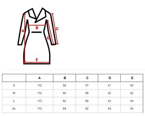 Brūna gara jaka Suker JS/5M3177/84Z-52119-XL cena un informācija | Sieviešu virsjakas | 220.lv