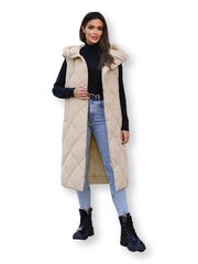 Kiket brūna garā veste JS/5M3165/62-52131-XL цена и информация | Женские жилеты | 220.lv