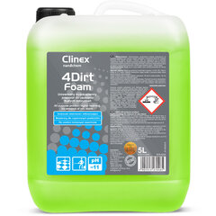 Putu preparāts taukainu netīrumu noņemšanai CLINEX 4Dirt Foam 5L цена и информация | Очистители | 220.lv