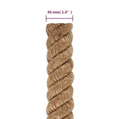 vidaXL džutas virve, 10 m, 36 mm cena un informācija | Dārza instrumenti | 220.lv