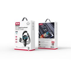 XO raidītājs FM BCC07 Bluetooth MP3 auto lādētājs 3,1A melns cena un informācija | FM Modulatori | 220.lv