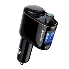 Baseus transmiter FM Locomotive S-06 Bluetooth MP3 car charger black cena un informācija | FM Modulatori | 220.lv