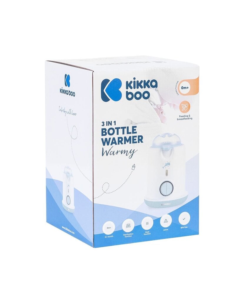 Pudelīšu sildītājs un sterilizators Kikka Boo Warmy 3in1 cena un informācija | Pudelīšu sildītāji un sterilizatori | 220.lv