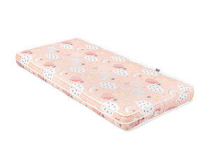 Matracis Kikka Boo DayDream Clouds Peach, 60x120x10 cm, oranžs cena un informācija | Matrači | 220.lv