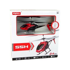 Radio vadāms helikopters, S5H SYMA, 2.4G, sarkans цена и информация | Конструктор автомобилей игрушки для мальчиков | 220.lv