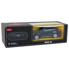 Automašīna BMW X6 ar tālvadības pulti, Rastar, melns cena un informācija | Rotaļlietas zēniem | 220.lv