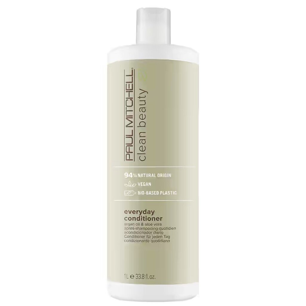 Ikdienas matu kondicionieris ar argana eļļu un alveju Paul Mitchell Clean Beauty Everyday Conditioner, 1000 ml cena un informācija | Matu kondicionieri, balzāmi | 220.lv