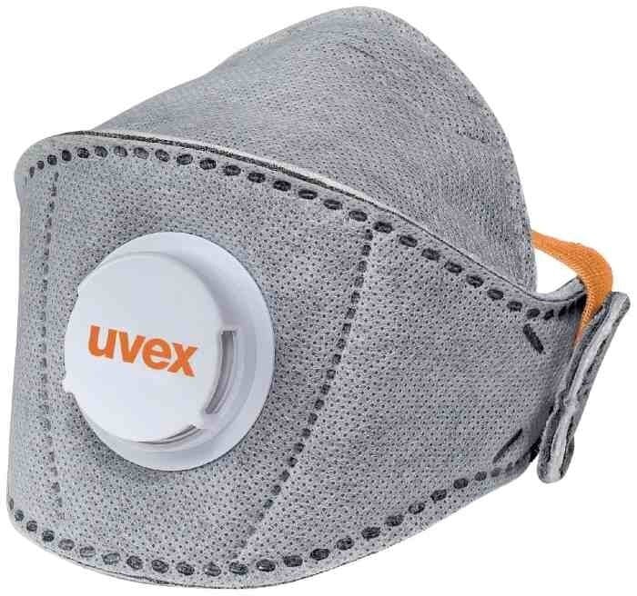UVEX respirātors Silv-Air Premium Carbon 5220+, FFP2 maska ar vārstu cena un informācija | Galvas aizsargi | 220.lv