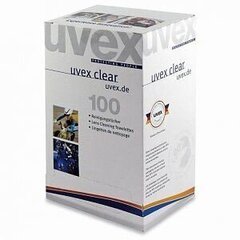 UVEX vienreizlietojamās briļļu salvetītes, 100gab/iepakojums cena un informācija | Briļļu un lēcu aksesuāri | 220.lv