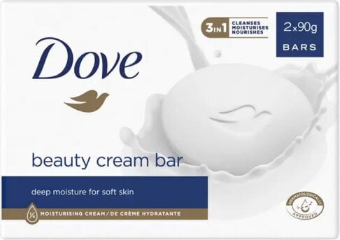 Ziepes Dove Beauty Cream Bar, 2x90g cena un informācija | Ziepes | 220.lv
