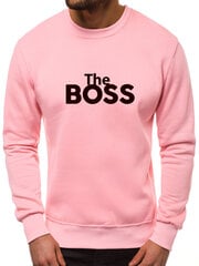 Gaiši rozā vīriešu džemperis The boss 2001-10-52164-L cena un informācija | Vīriešu krekli | 220.lv
