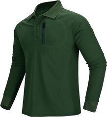 Unisex LLdress polo krekls ar garām piedurknēm, zaļš cena un informācija | Vīriešu krekli | 220.lv